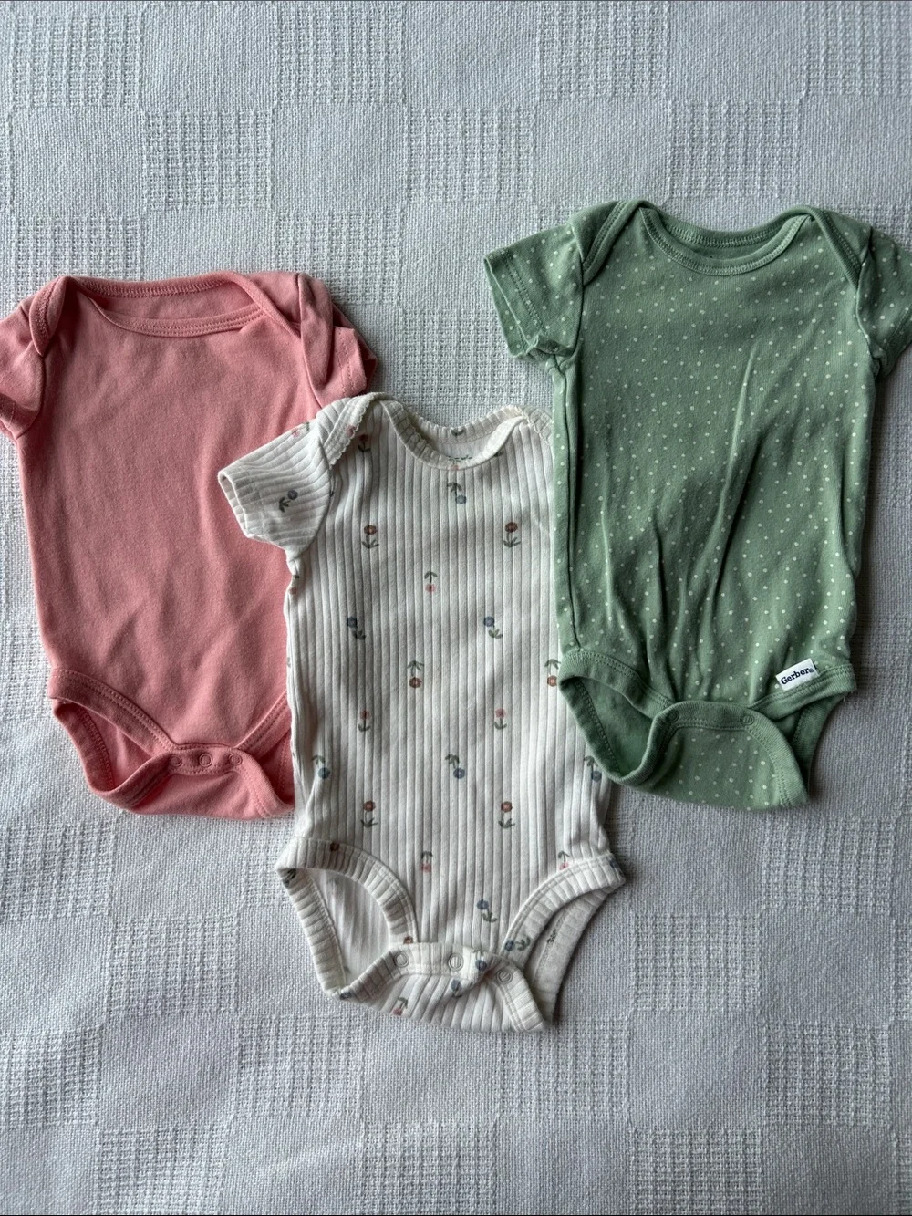 9 Girls Onesies size 0-3 months